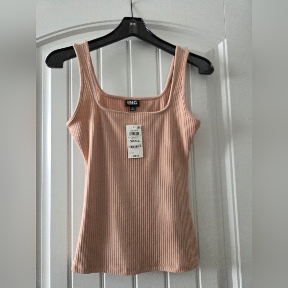 INC Ribbed Tank Top - Picture 3 of 7